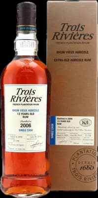 Bouteille de spiritueux : Rhum Vieux Agricole de la marque Trois Rivières