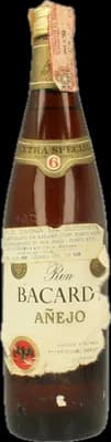 Bouteille de spiritueux : Añejo Vintage de la marque Bacardi