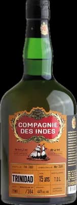 Bouteille de spiritueux : Trinidad 15 Ans – Single Cask de la marque Compagnie des Indes