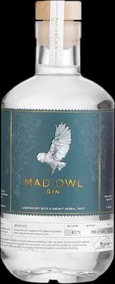 Bouteille de spiritueux : London Dry With A Sneaky Herbal Twist de la marque Mad Owl Gin