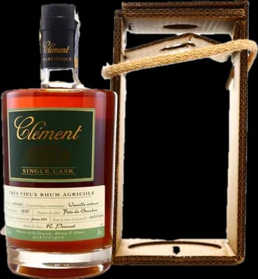 Bouteille de spiritueux : Single Cask Vanille Intense de la marque Clément