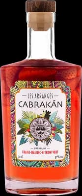 Bouteille de spiritueux : Fraise-Basilic-Citron vert de la marque Cabrakán