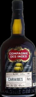 Bouteille de spiritueux : Caraïbes - Port Cask Finish (Perola 10th Anniversary) de la marque Compagnie des Indes