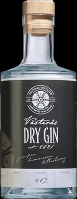 Bouteille de spiritueux : Dry Gin de la marque Västerås