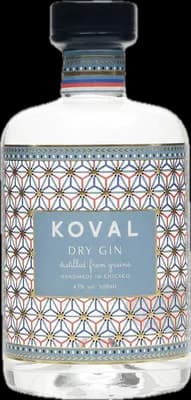 Bouteille de spiritueux : Dry Gin de la marque Koval