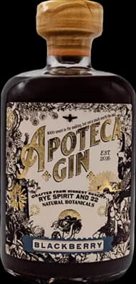 Bouteille de spiritueux : Blackberry Gin de la marque Apoteca Gin
