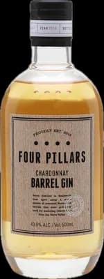 Bouteille de spiritueux : Chardonnay Barrel Gin de la marque Four Pillars