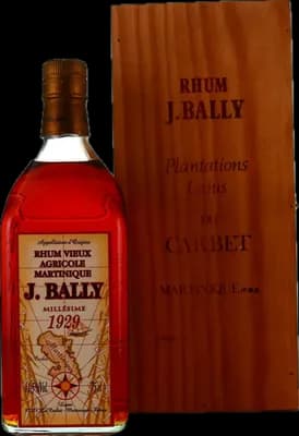 Bouteille de spiritueux : Millésime de la marque J. Bally
