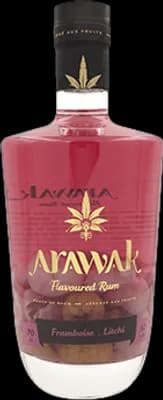 Bouteille de spiritueux : Framboise - Litchi de la marque Arawak