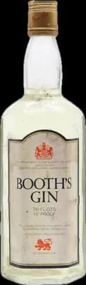 Bouteille de spiritueux : Dry Gin 1970 de la marque Booth's