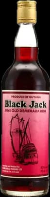Bouteille de spiritueux : Black Jack Old Demerara Rum 1990s de la marque Marblehead Trading