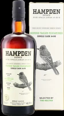 Bouteille de spiritueux : Trelawny Endemic Birds (Rufous Tailed Flycatcher) de la marque Hampden