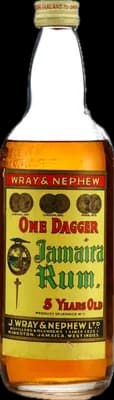 Bouteille de spiritueux : One Dagger de la marque J. Wray & Nephew LTD.