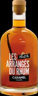 Bouteille de spiritueux : Les Arrangés Du Rhum Caramel Vanille de la marque Breiz’île