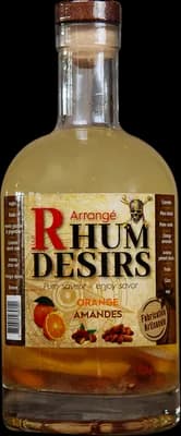 Bouteille de spiritueux : Orange Amande de la marque Rhum Désirs