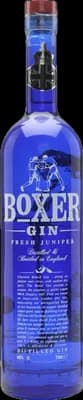 Bouteille de spiritueux : Gin de la marque Boxer