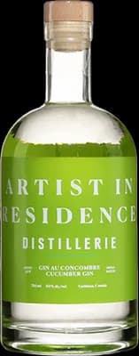 Bouteille de spiritueux : Gin au Concombre de la marque Artist In Residence