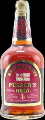 Bouteille de spiritueux : British Navy Red Label de la marque Pusser's