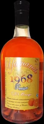 Bouteille de spiritueux : Orange de la marque Yamanik 1968