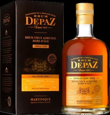 Bouteille de spiritueux : Single Cask de la marque Depaz