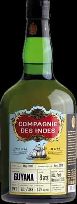 Bouteille de spiritueux : Guyana 8 Ans – Single Cask de la marque Compagnie des Indes