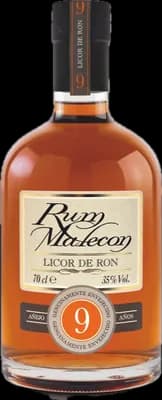 Bouteille de spiritueux : Licor de Ron 9 Years de la marque Malecón