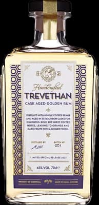 Bouteille de spiritueux : Cask Aged Golden Rum de la marque Trevethan