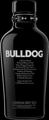 Bouteille de spiritueux : Bulldog de la marque Bulldog