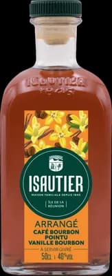 Bouteille de spiritueux : Arrangé Café Bourbon Pointu Vanille Bourbon de la marque Isautier