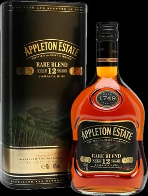 Bouteille de spiritueux : Rare Blend 12 ans de la marque Appleton Estate