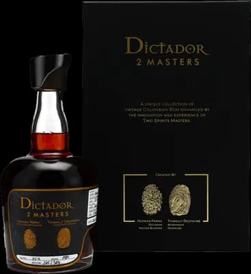 Bouteille de spiritueux : 2 Masters Despagne 1980 de la marque Dictador