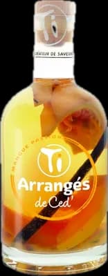 Bouteille de spiritueux : Ti Arrangé Mangue Passion Curcuma de la marque Les Rhums de Ced'