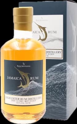 Bouteille de spiritueux : Jamaica High Ester Rum de la marque Hampden