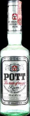 Bouteille de spiritueux : Light rum de la marque Pott