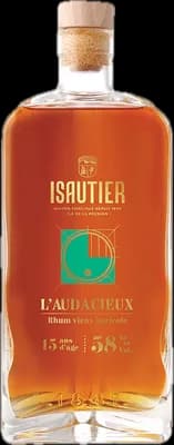Bouteille de spiritueux : L'Audacieux Rhum Vieux Agricole 15 Ans d'Âge de la marque Isautier