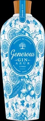 Bouteille de spiritueux : Azur - Elderberry, Basil & Violet de la marque Generous Gin