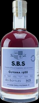 Bouteille de spiritueux : Guyana de la marque S.B.S