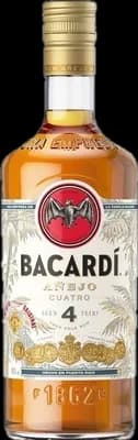 Bouteille de spiritueux : 4 Years de la marque Bacardi