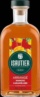 Bouteille de spiritueux : Arrangé Mangue Caramélisée de la marque Isautier