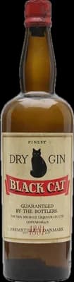 Bouteille de spiritueux : Finest Gin Black CatBot.1930s de la marque Black Cat 