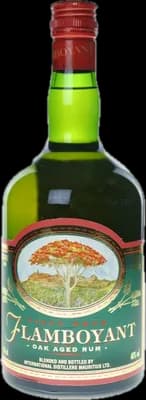 Bouteille de spiritueux : Flamboyant rhum vieux de la marque International Distillers Mauritius LTD.