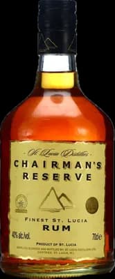 Bouteille de spiritueux : Finest St. Lucia Rum de la marque Chairman's Reserve