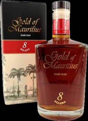 Bouteille de spiritueux : Dark Rum 8 Solera de la marque Gold of Mauritius