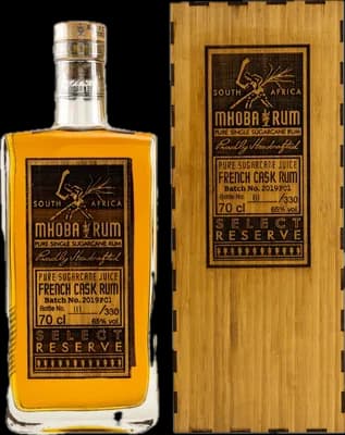 Bouteille de spiritueux : Select Reserve French Cask Rum de la marque Mhoba