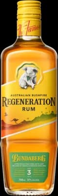 Bouteille de spiritueux : Regeneration de la marque Bundaberg