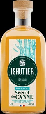 Bouteille de spiritueux : Secret de canne de la marque Isautier