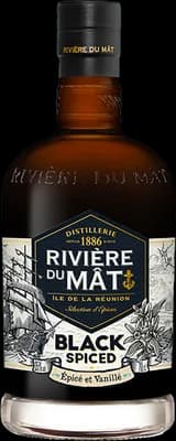 Bouteille de spiritueux : Black Spiced de la marque Rivière du Mât
