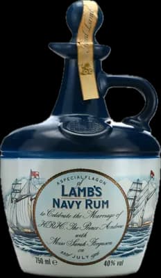 Bouteille de spiritueux : Navy Rum Decanter (Royal Wedding Andrew and Sarah) de la marque Alfred Lamb's