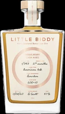 Bouteille de spiritueux : Cask Aged Bourbon de la marque Little Biddy