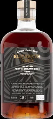 Bouteille de spiritueux : Diamond Port Mourant 2003 Guyana de la marque Elizabeth Yard